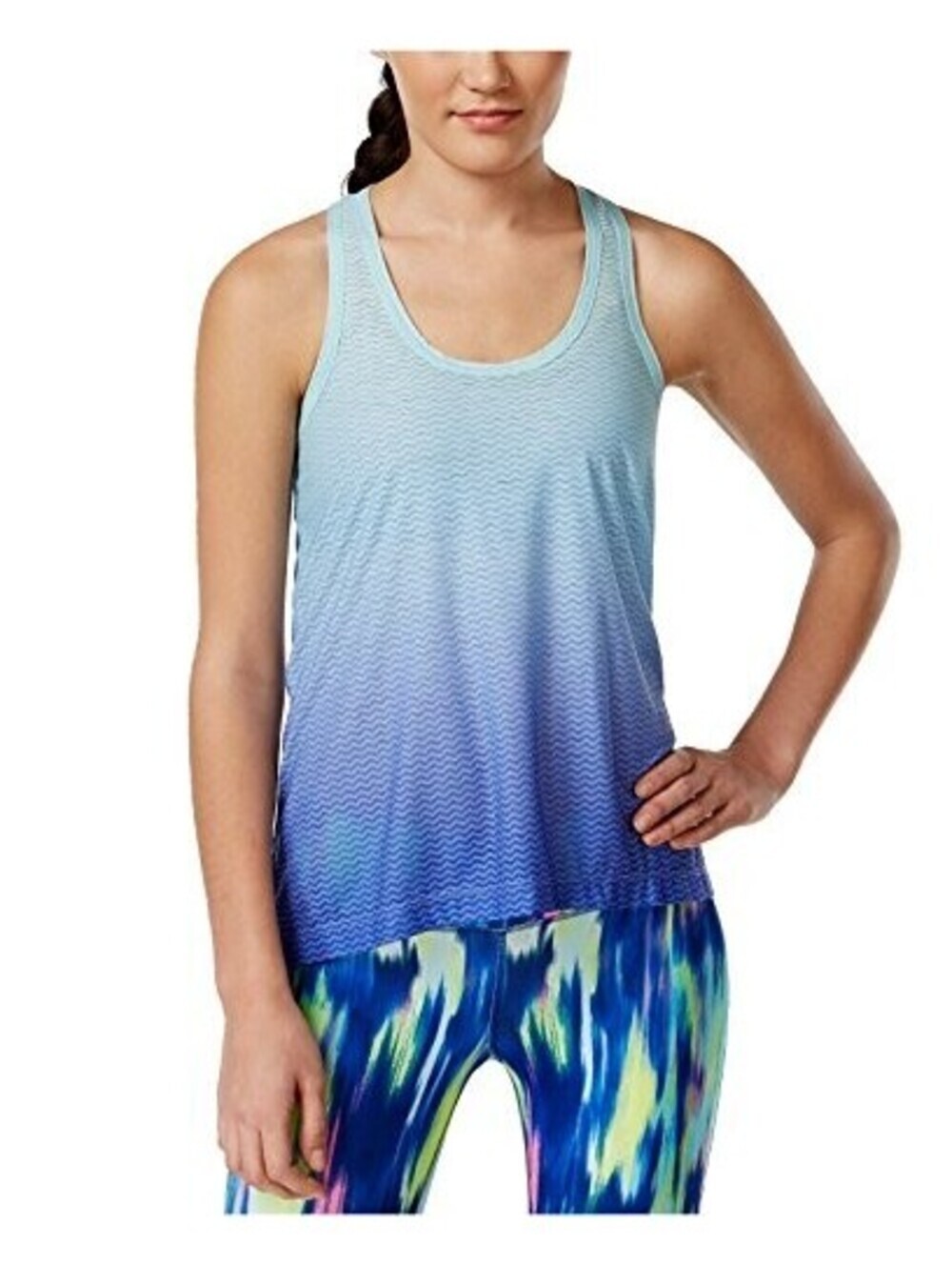 Ideology Womens Space Dyed T Back Tank Top Size XS